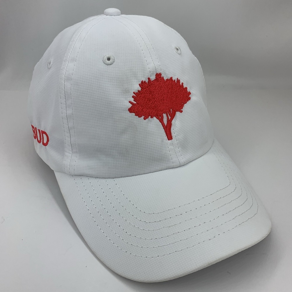 Redbud Golf Hat White Pink Imperial One Size Fits All OSFA Adjustable Cap X210P